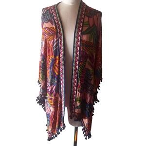 Trina Turk Paradise Plume Kimono Swim Cover-Up